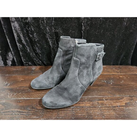 Sam Edelman Margaret Black Suede Ankle Bootie/Sz. - Picture 1 of 7